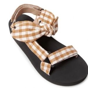 Loeffler Randall Maisie Sport Sandal in Amber Gingham sz 8